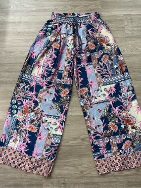 NWT - Floral Wide-Leg Casual Bottoms